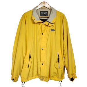 Vintage‎ Abercrombie & Fitch Mens Yellow Outdoor Jacket Full Zip Mesh Lined XL